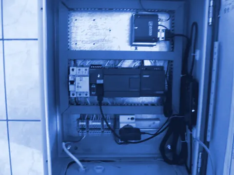 Κεντρικός σταθμός τηλεμετρίας ύδρευσης με PLC Siemens S7-200